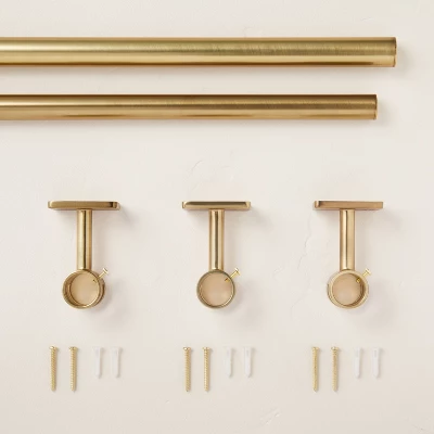 Classic Steel Curtain Rod With Antiqued Brass Finish - Hearth & Hand™ With Magnolia - Image 2