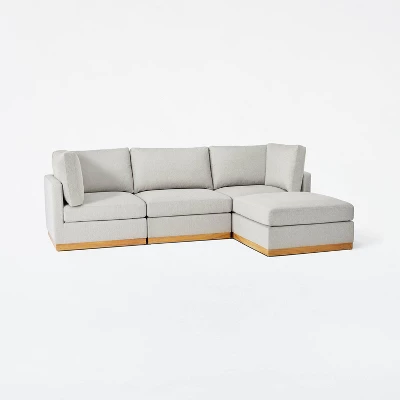 Woodland Hills Modular Sectional Ottoman Light Gray - Threshold™ Designed With Studio McGee - Image 4