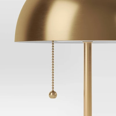 Dome Table Lamp With Acrylic Base Brass - Threshold™ - Image 3