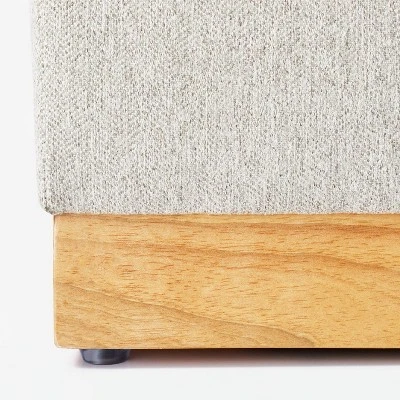 Woodland Hills Modular Sectional Ottoman Light Gray - Threshold™ Designed With Studio McGee - Image 3