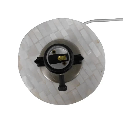 Capiz Subway Tile Large Lamp Base Shell - Threshold - Image 5