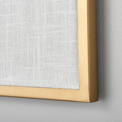 Arched 16"x24" Fabric Bulletin Board Brass - Hearth & Hand™ With Magnolia - Image 2