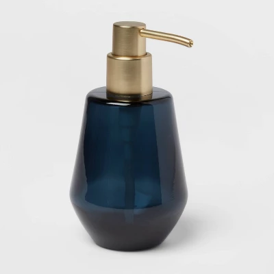 Smokey Glass Soap Pump Blue - Threshold™ - Image 2