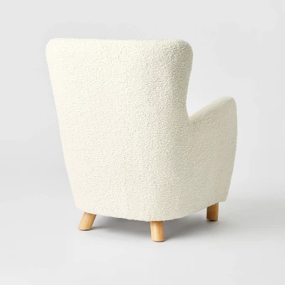 Kessler Wingback Faux Sherling Accent Chair Cream - Threshold™ Designed With Studio McGee - Image 3