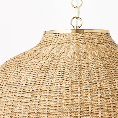 Large Seagrass Pendant Table Lamp Brown - Threshold™ Designed With Studio McGee - Image 5
