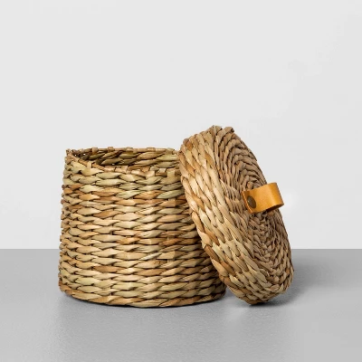 Woven Bath Storage Canister Beige - Hearth & Hand™ With Magnolia