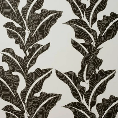 Botanical Leaf Peel And Stick Wallpaper Black/White - Opalhouse™ Designed With Jungalow™ - Image 2