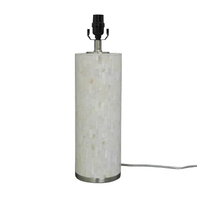 Capiz Subway Tile Large Lamp Base Shell - Threshold - Image 2