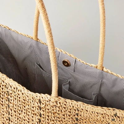 Natural Woven Market Bag - Hearth & Hand™ With Magnolia - Image 2