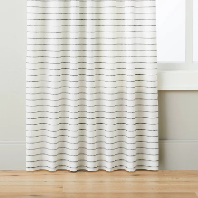 Blanket Stitch Curtain Panel Dark Gray/Cream - Hearth & Hand™ With Magnolia - Image 4