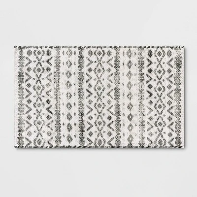 Diamond Printed Accent Aztec Rug Black - Opalhouse⢠- Image 4