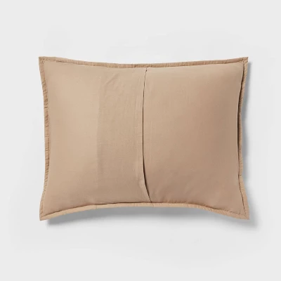 Standard Floral Print Trad Cotton Voile Lofty Quilt Sham Green - Threshold™ - Image 3