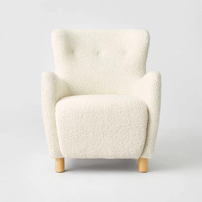 Kessler Wingback Faux Sherling Accent Chair Cream - Threshold™ Designed With Studio McGee - Image 2