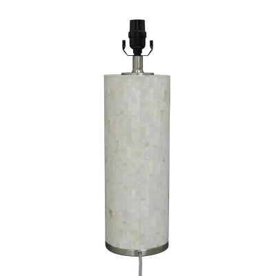Capiz Subway Tile Large Lamp Base Shell - Threshold - Image 4