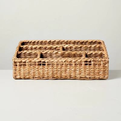 Woven Multipurpose Compartment Caddy Natural - Hearth & Hand™ With Magnolia - Image 2