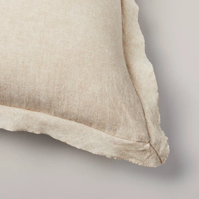 26"x26" Linen Blend Euro Bed Pillow - Hearth & Hand™ With Magnolia - Image 3