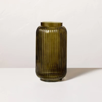 Ribbed Glass Jug Vase Dark Green - Hearth & Hand™ With Magnolia - Image 4