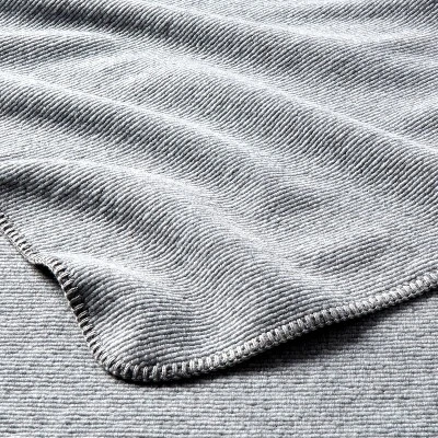 60"x80" Ribbed Faux Wool Bed Throw Blanket - Threshold™ - Image 2