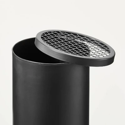 Wood Burning Outdoor Metal Fire Pit Chimenea Black - Hearth & Hand™ With Magnolia - Image 3