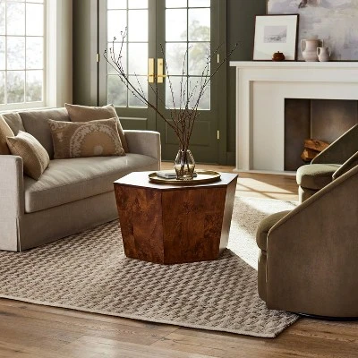 Checkered Stripe Rug Brown - Threshold™ Designed With Studio McGee