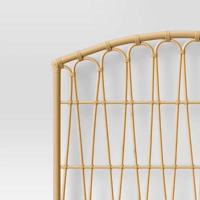 Twin Rattan Kids' Headboard Natural - Pillowfort™ - Image 2