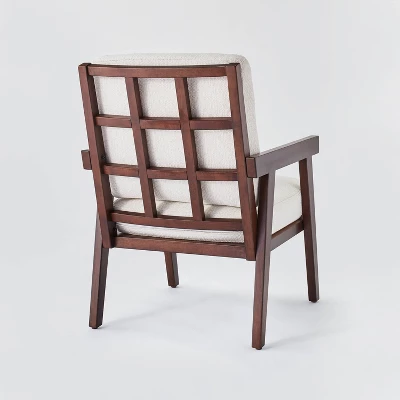 Grantsville Wood Frame Accent Chair With Grid Back - Threshold™ Designed With Studio McGee - Image 3