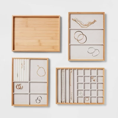 9" X 12" Stackable Bamboo Accessory Tray - Brightroom™ - Image 3