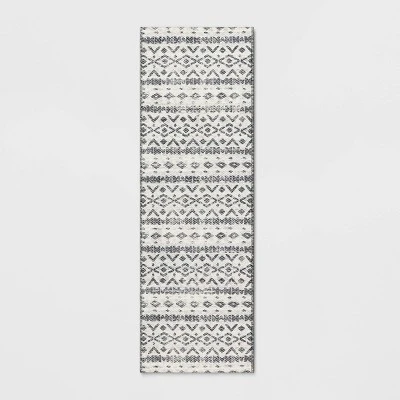 Diamond Printed Accent Aztec Rug Black - Opalhouse⢠- Image 5