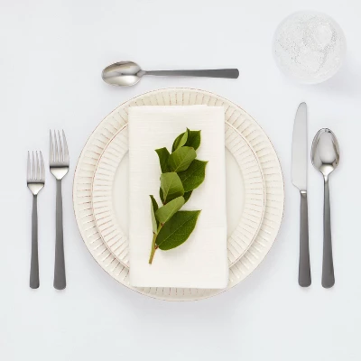 20pc Hubbardston Flatware Set Black - Threshold™