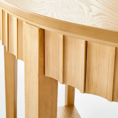 Thousand Oaks Wood Scalloped Demilune Console Table - Threshold™ Designed With Studio McGee - Image 3