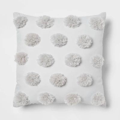 4pc Clipped Stripe Poms Comforter Bedding Set - Threshold™ - Image 6