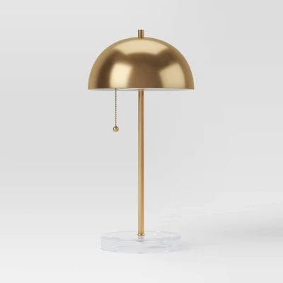 Dome Table Lamp With Acrylic Base Brass - Threshold™ - Image 4