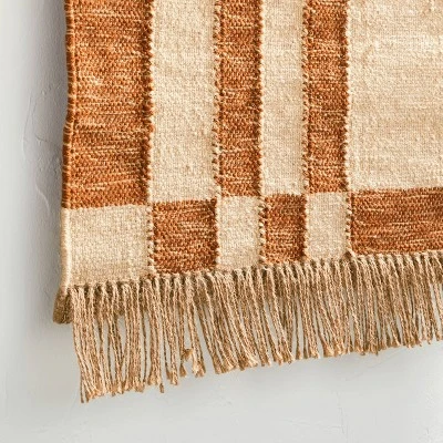 24" X 36" Hand Woven Jute/Polyester Wall Art With Wooden Dowel - Threshold™ - Image 3