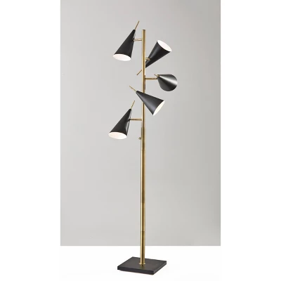 71.5" Owen Tree Lamp Black - Adesso - Image 3