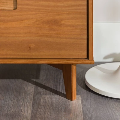 Mid-Century Modern Groove Wood 6 Drawer Dresser - Saracina Home - Image 14