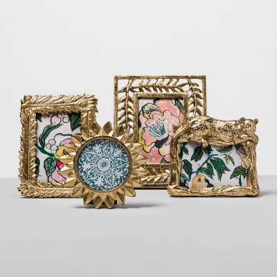 4" X 4" Cast Sunburst Frame Gold - Opalhouse⢠- Image 3